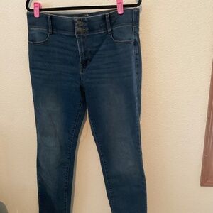 NINE WEST STRETCHY STRAIGHT LEG JEANS SIZE 14